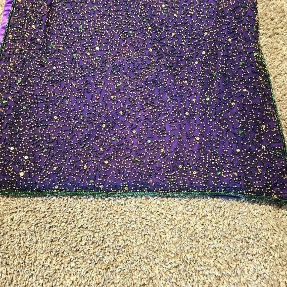 Scala purple sequined backless gown - Picture 15 of 16